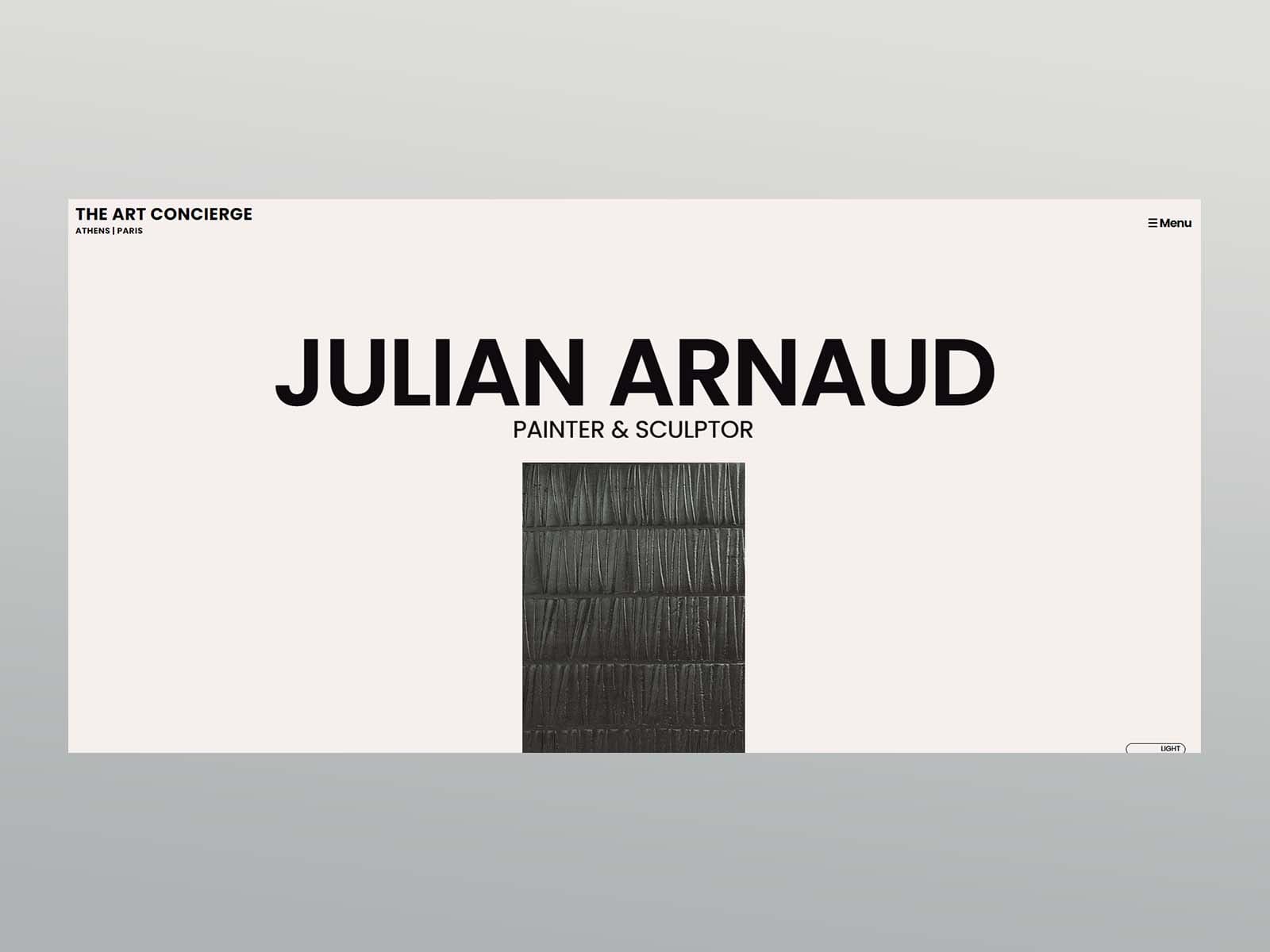 An artist page: Julian Arnaud, painter and sculptor